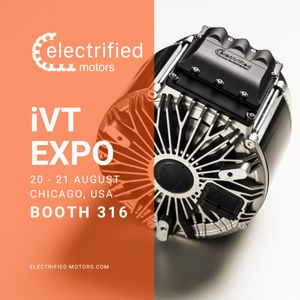 Graphic with electric motor and details of iVT USA