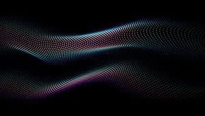 Curvy Pattern On Black Background